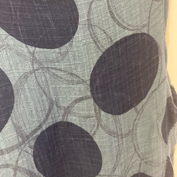 Angela Mara blue dot midi dress w/ soft lining - Picture 2 of 4